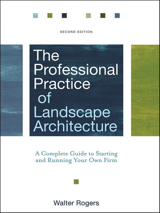 Cover image for The Professional Practice of Landscape Architecture